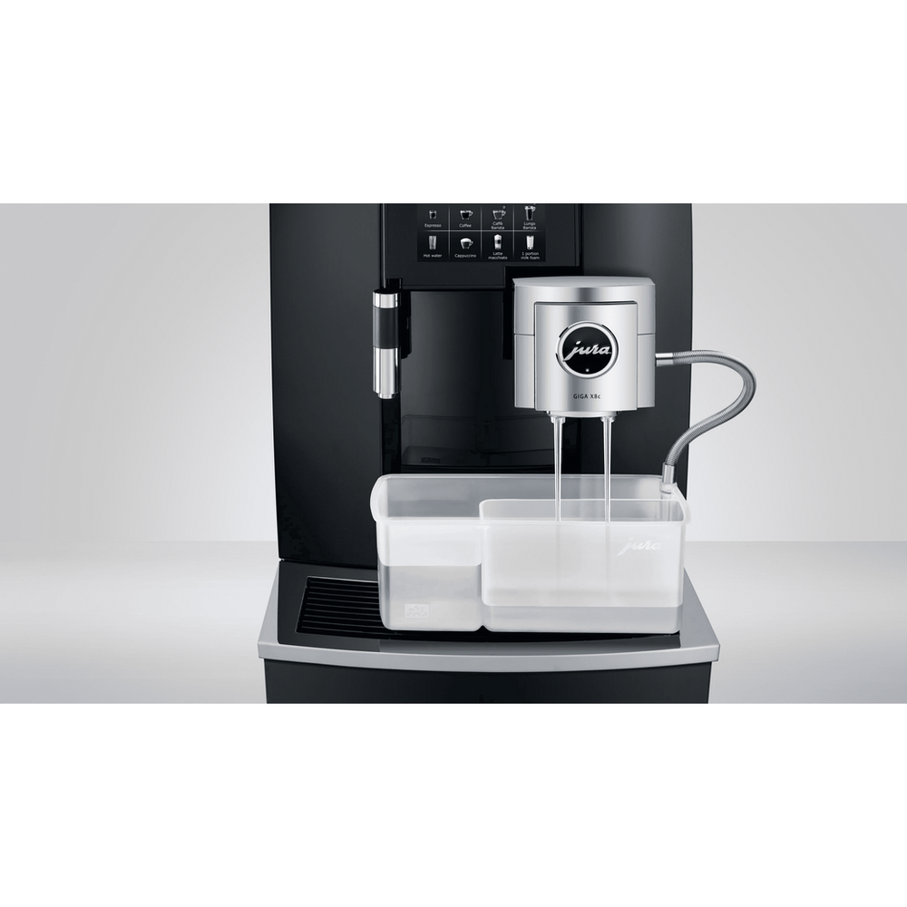 JURA GIGA X8c – de beste volautomatische koffiemachine voor professioneel gebruik, met nieuw binnenwerk, robuuste combi-uitloop en intuïtieve touch display. Inclusief gratis dealerpakket.