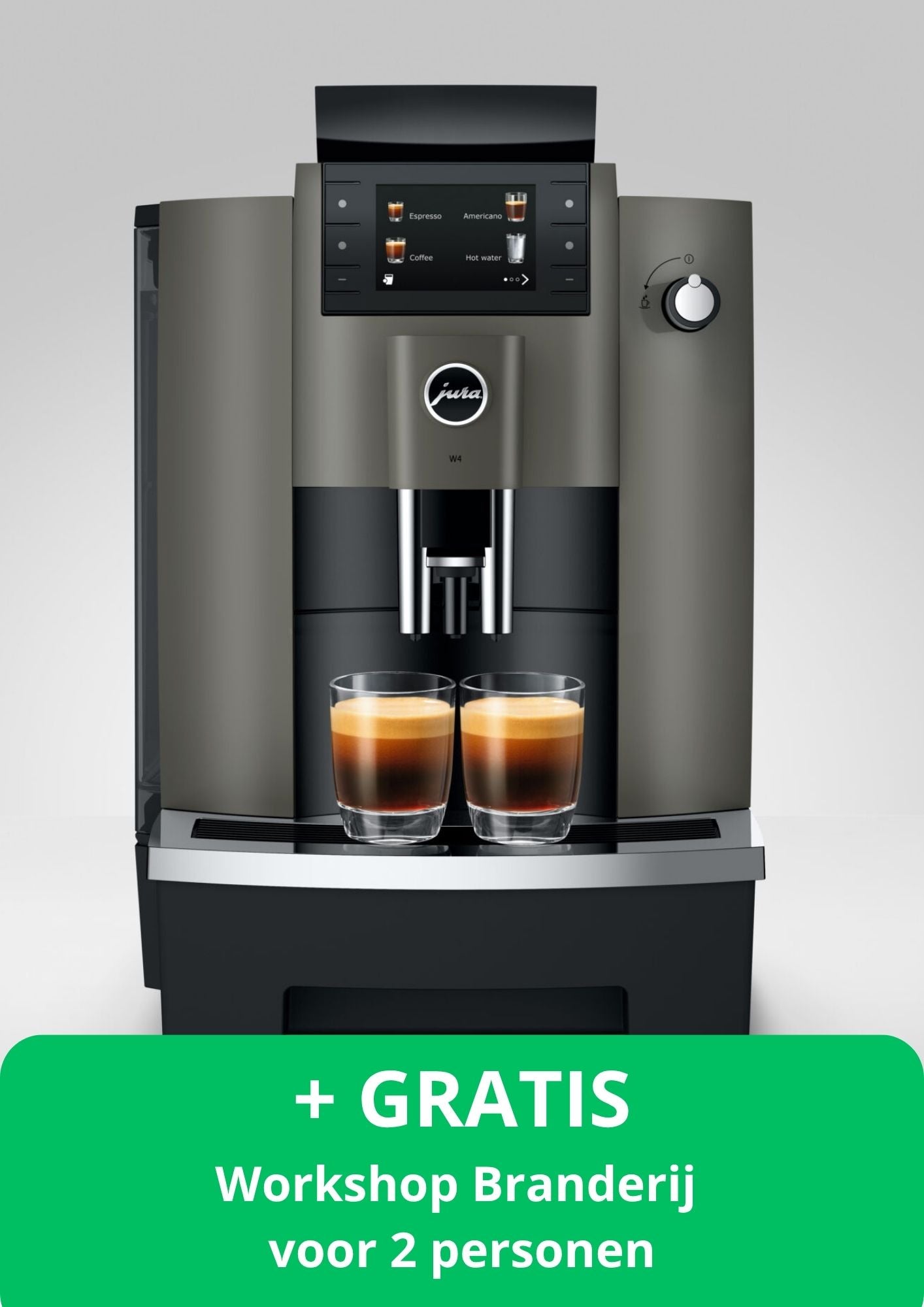 JURA W4 Dark Inox + Workshop branderij + Proefpakket