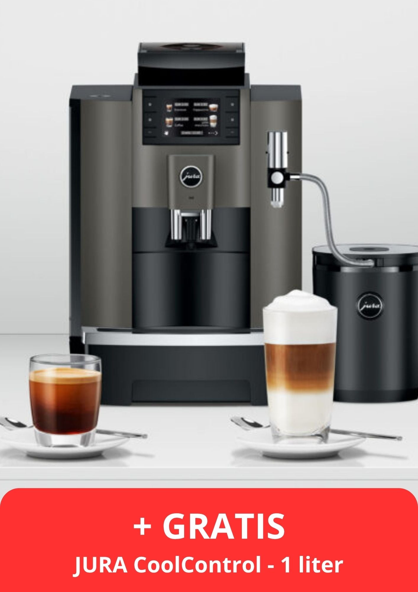 JURA W8 + CoolControl + Melkslangetje + Proefpakket