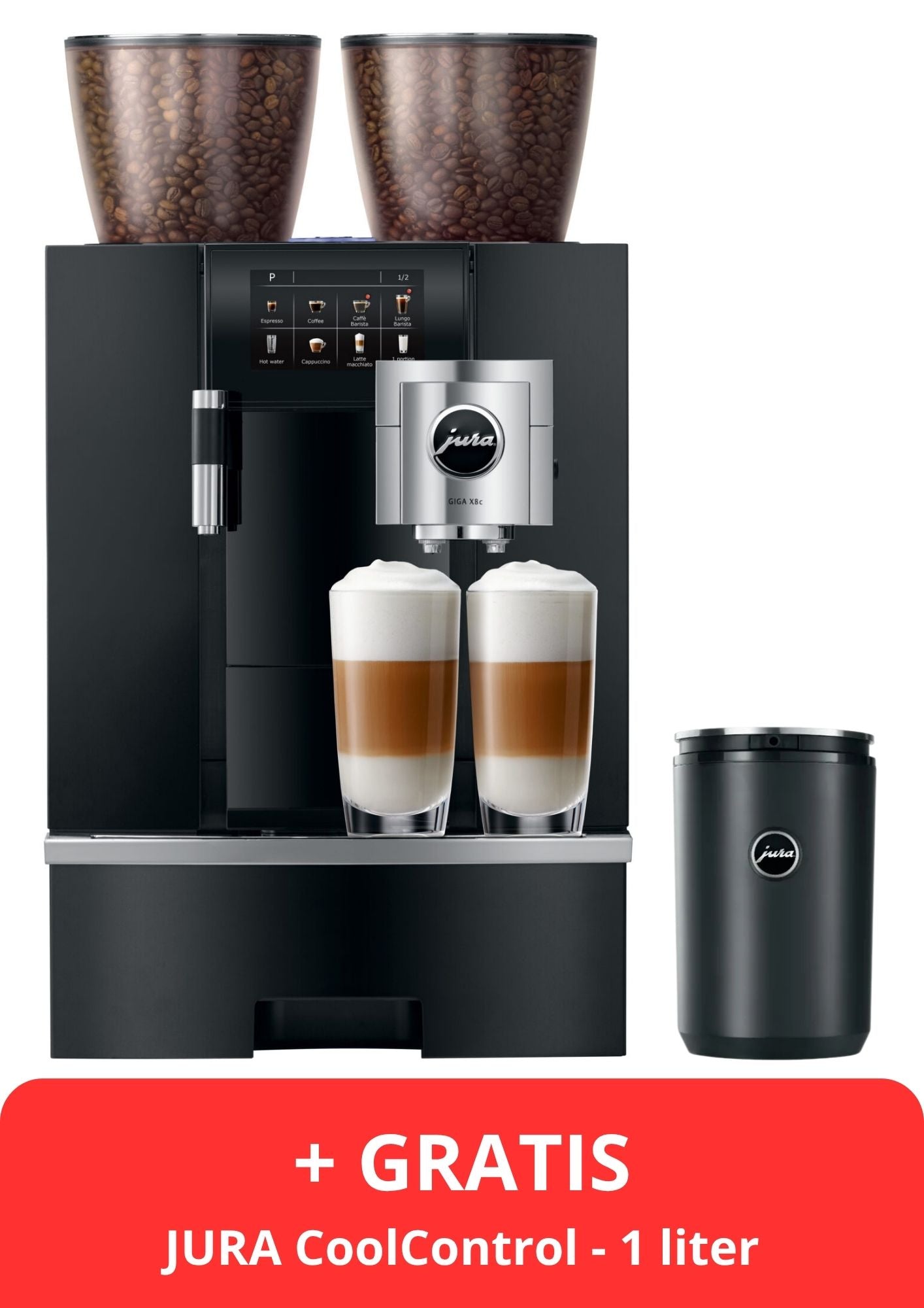 JURA GIGA X8 + CoolControl + Melkslangetje + Proefpakket